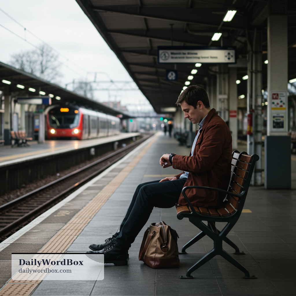 meantime: the time between two events; the waiting period before something else happens