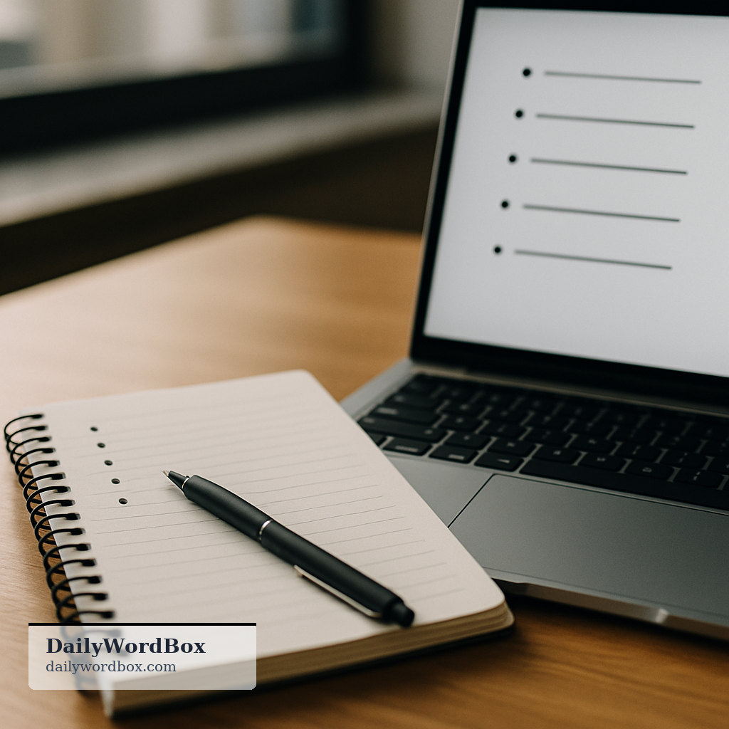 meeting agenda: A list of topics or items to be discussed during a meeting.