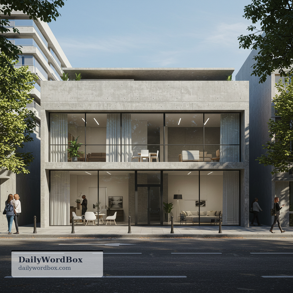 modernism: a style in architecture and design that favors simplicity, function, clean lines, and minimal ornament