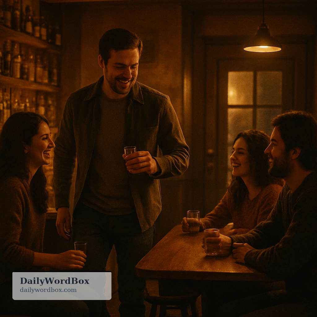 one for the road: a final alcoholic drink before leaving a bar, pub, or gathering