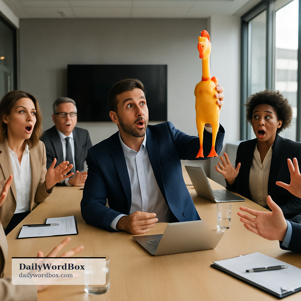 out of left field: unexpected or surprising, often seeming unrelated to what is happening