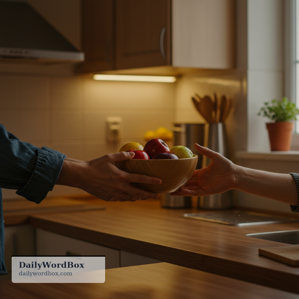 pass on: to give or hand something to another person; to transfer something
