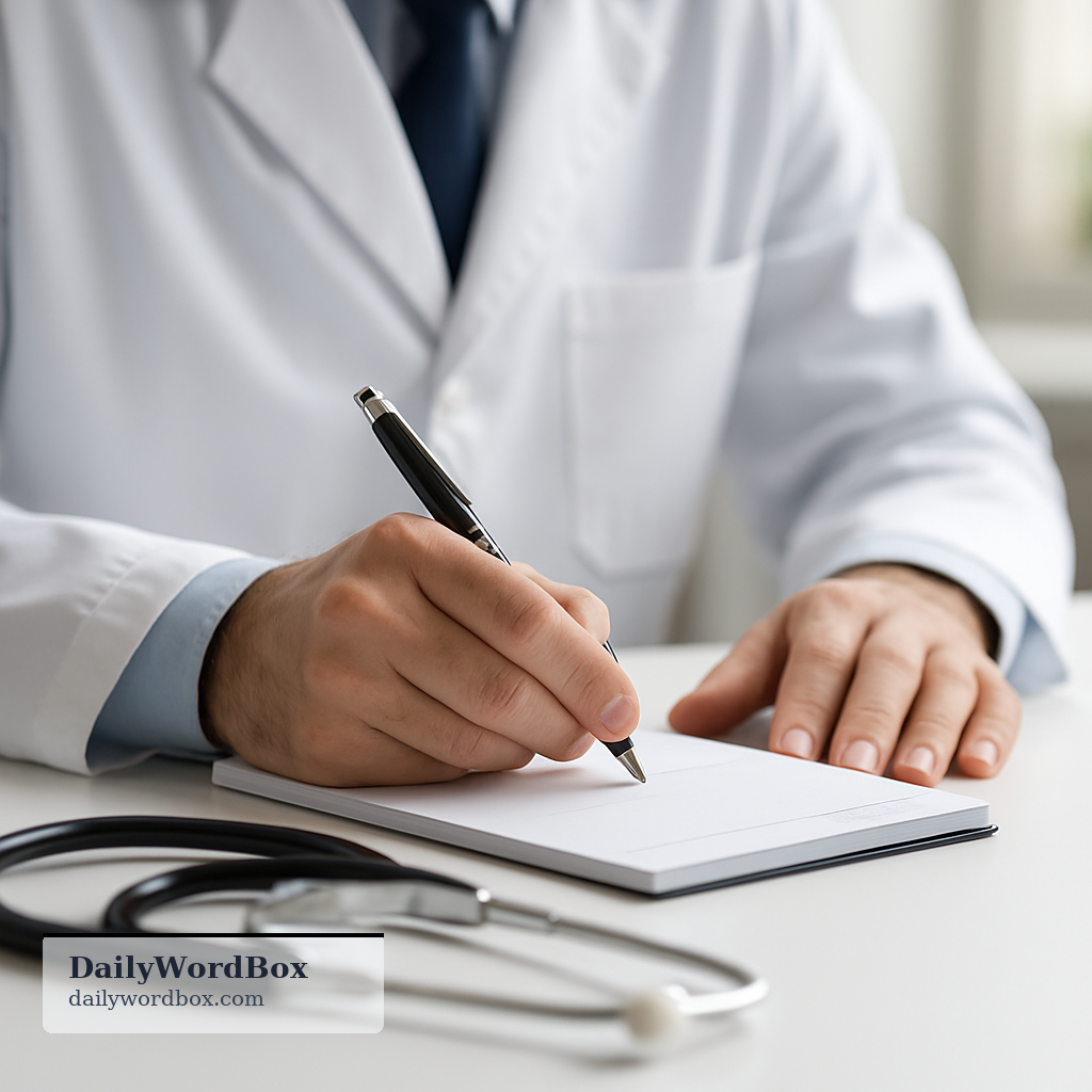 prescription: An official order written by a doctor, or an authorized medical practitioner, for the use of a medicine or oth…