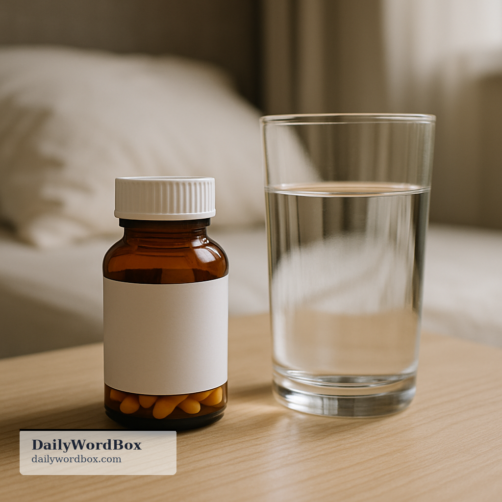prescription: The medicine itself that a doctor has ordered.