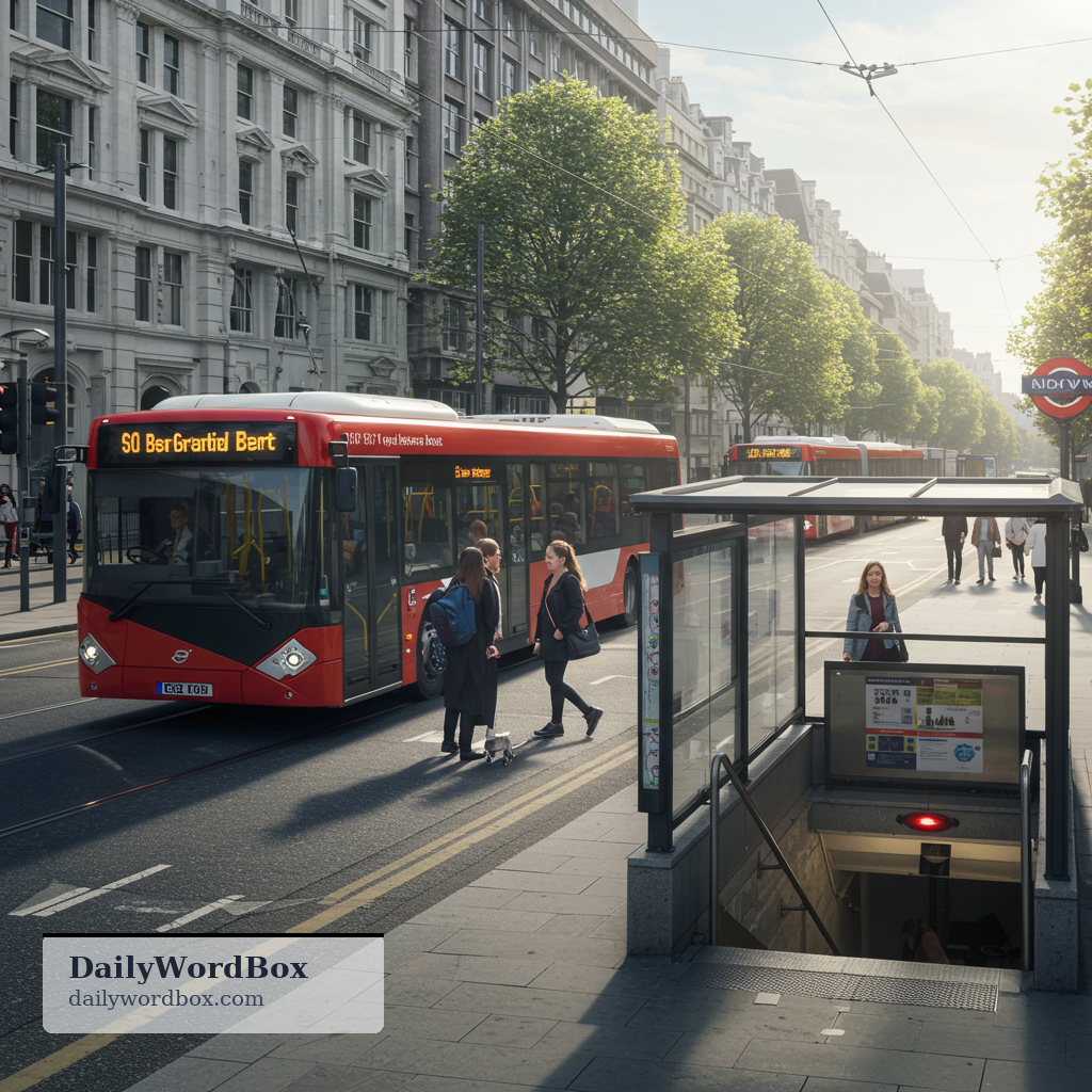 public transport: buses, trains, trams, subways, and other shared travel services available to everyone