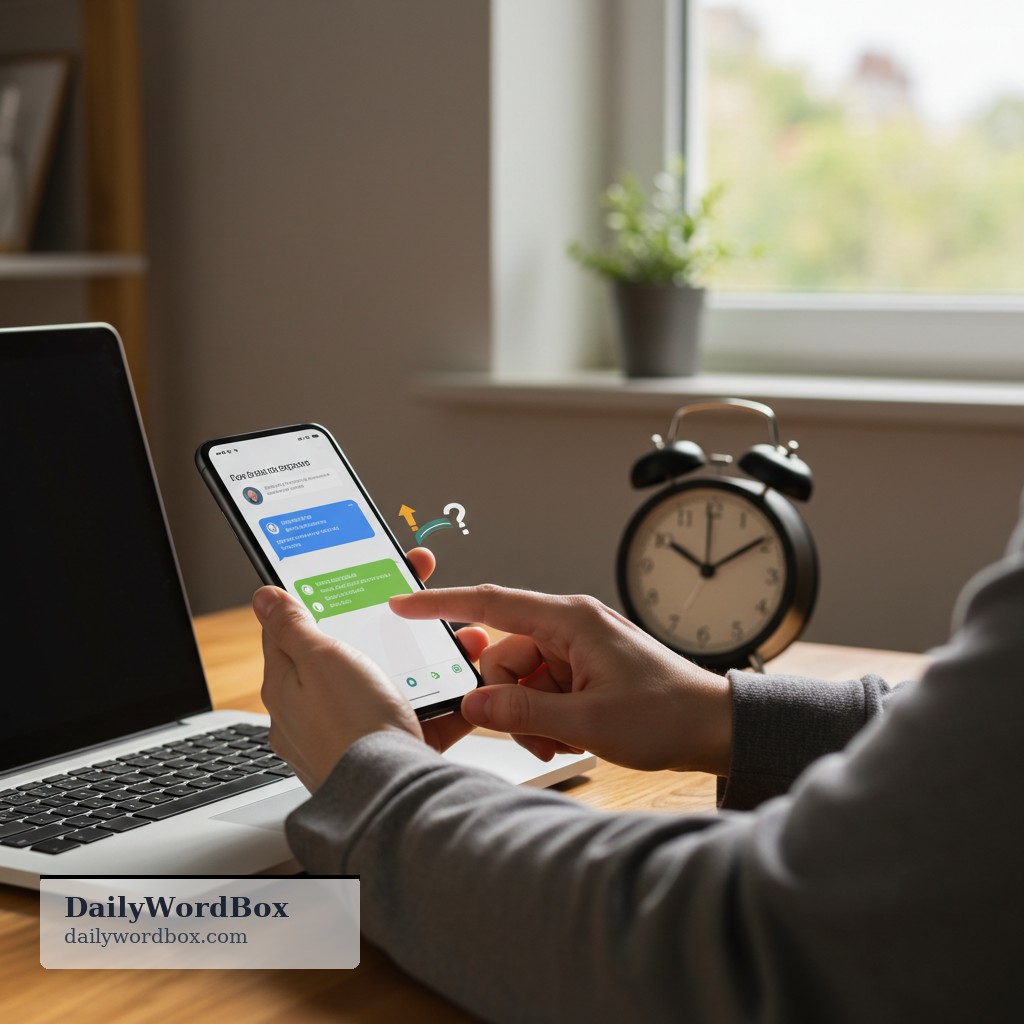 quick reply: a fast response to a message, question, or request