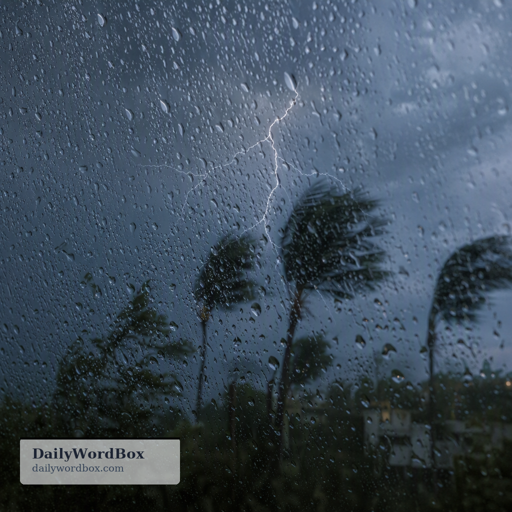 raining cats and dogs: To rain very heavily.