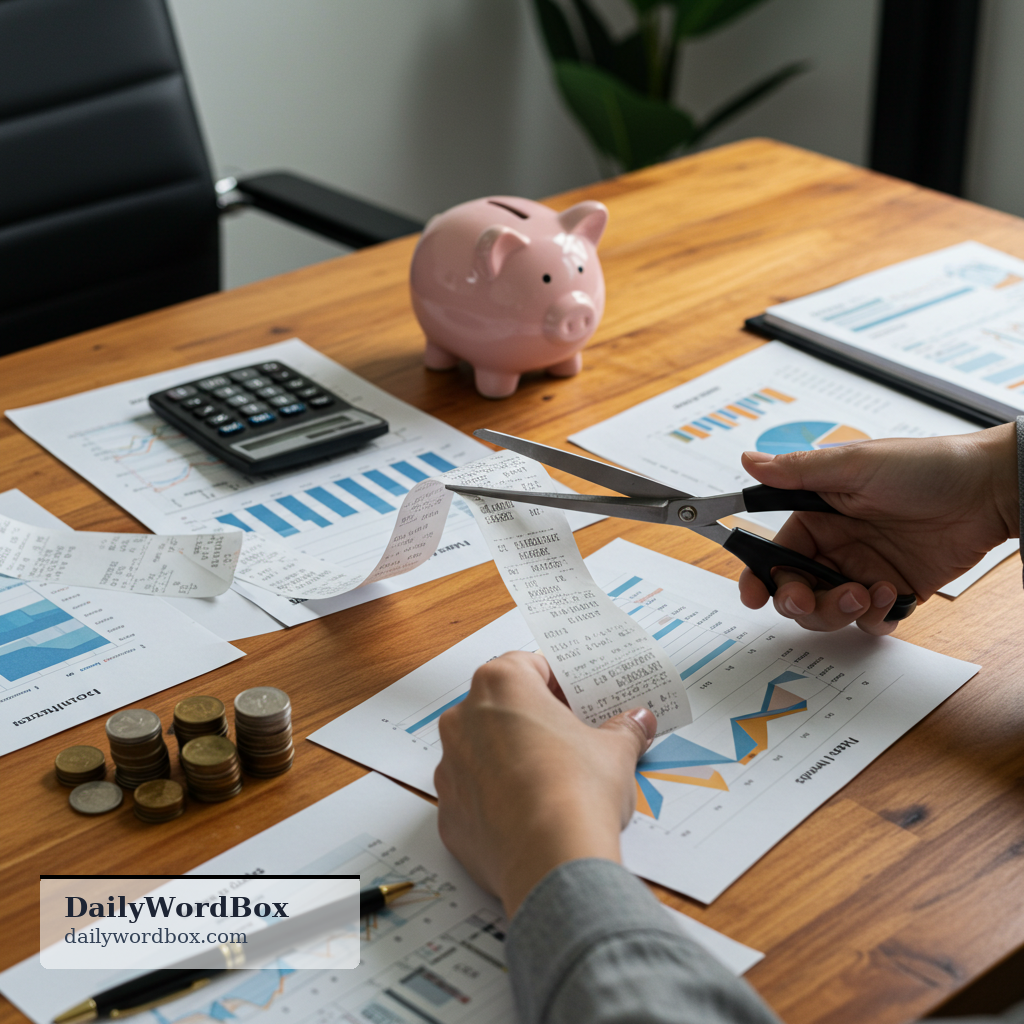 reduce costs: to make expenses lower; to spend less money