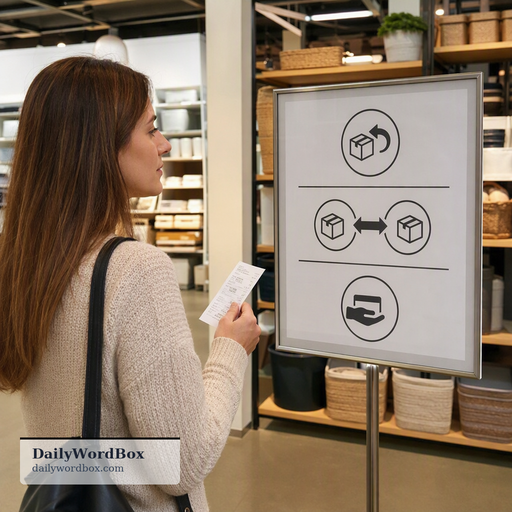 return policy: A set of rules established by a retailer regarding how customers can return unwanted or defective merchandise…