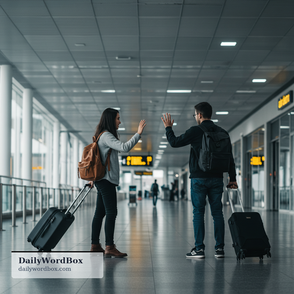 say goodbye: to express farewell to someone when leaving or ending a relationship or situation