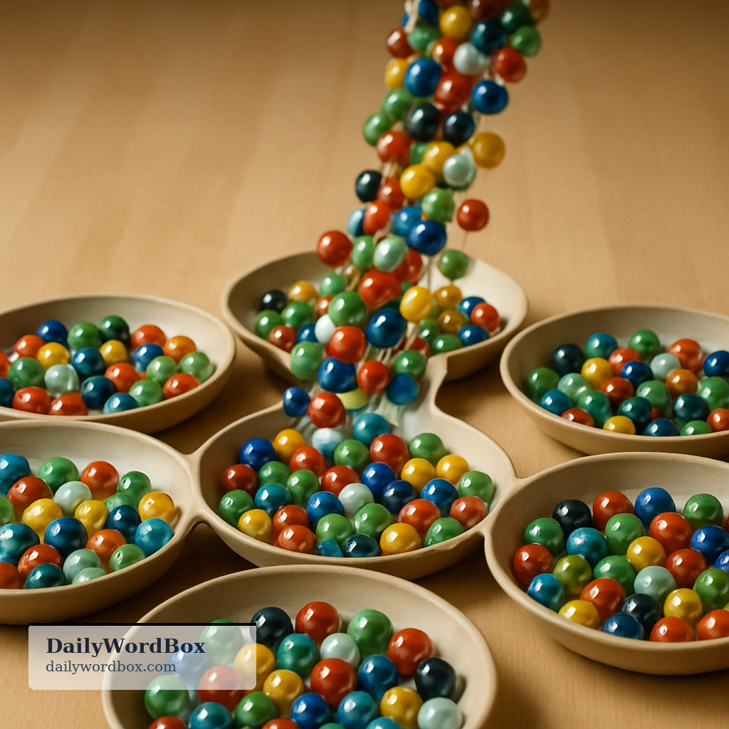 scatter into: To cause things to spread out in many directions into a place.