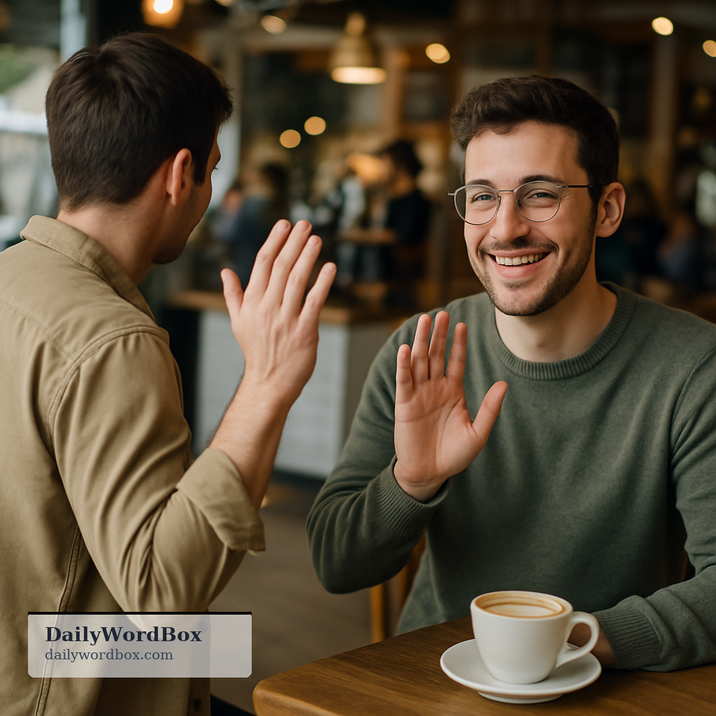 See you around.: An informal way of saying goodbye, implying that you expect to meet the person again soon or at some point…