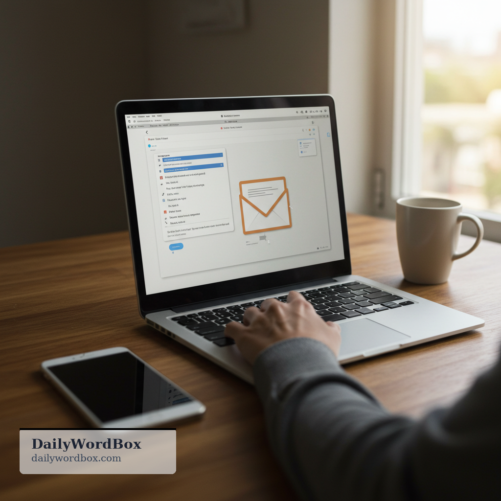 send an email: to write and transmit a message using email