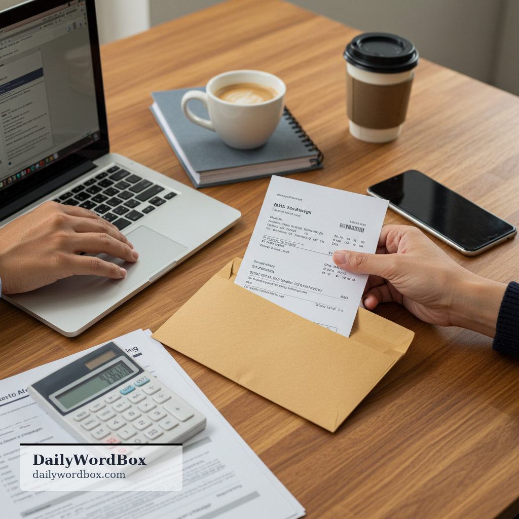send an invoice: to deliver a bill to a customer requesting payment for goods or services