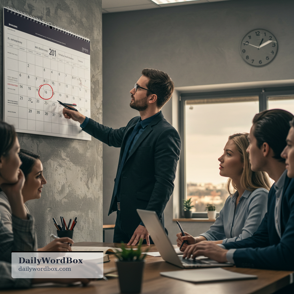 set a deadline: to decide and announce the latest time by which something must be finished