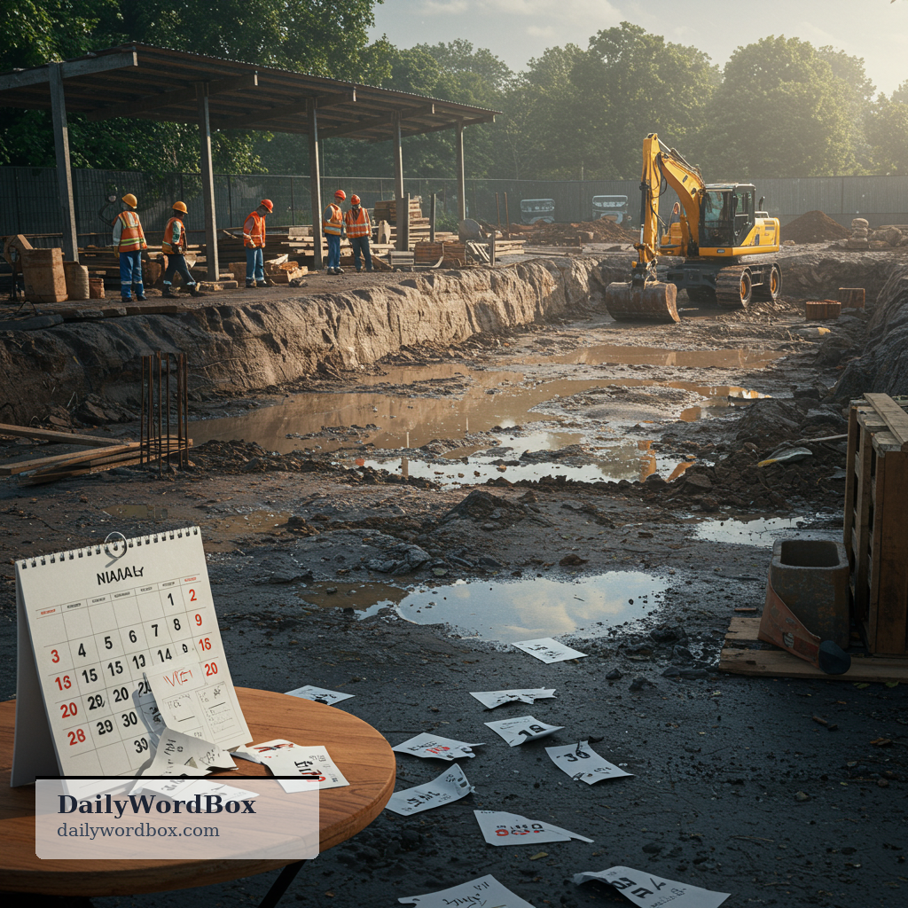 set back: to delay progress or cause something to happen later
