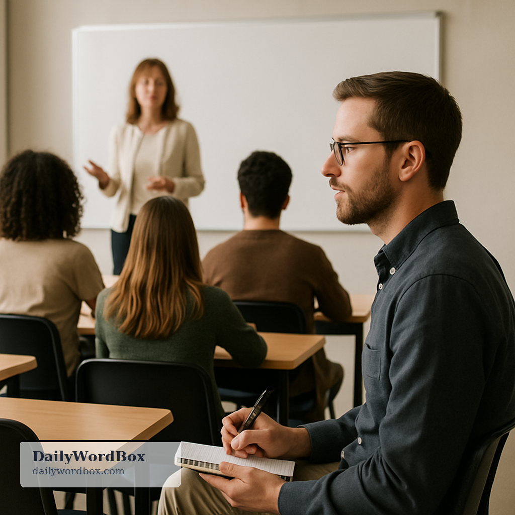 sit in: To sit in means to take someone’s place temporarily, especially in a meeting, class, or performance.