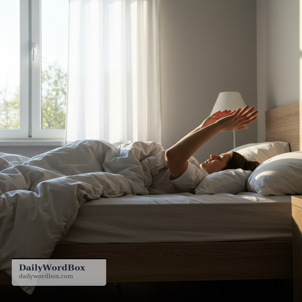 sit up: to move into an upright sitting position, especially from lying down