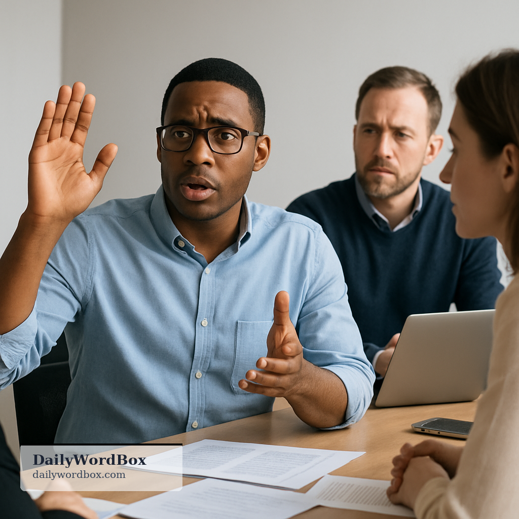 speak up: To express your opinion or say something important, especially when it is difficult or when you disagree.