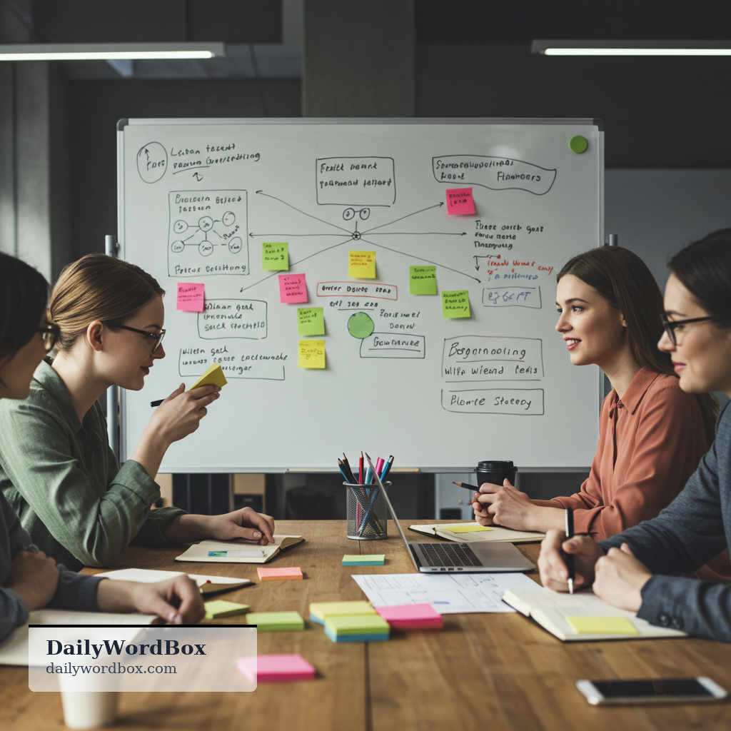 start a project: to begin work on a planned piece of work or activity, often with a goal and steps