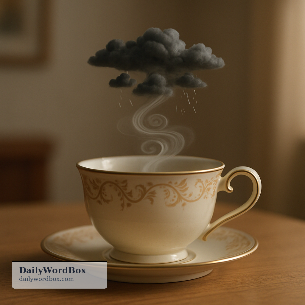 storm in a teacup: A big fuss or strong reaction to something minor or unimportant.
