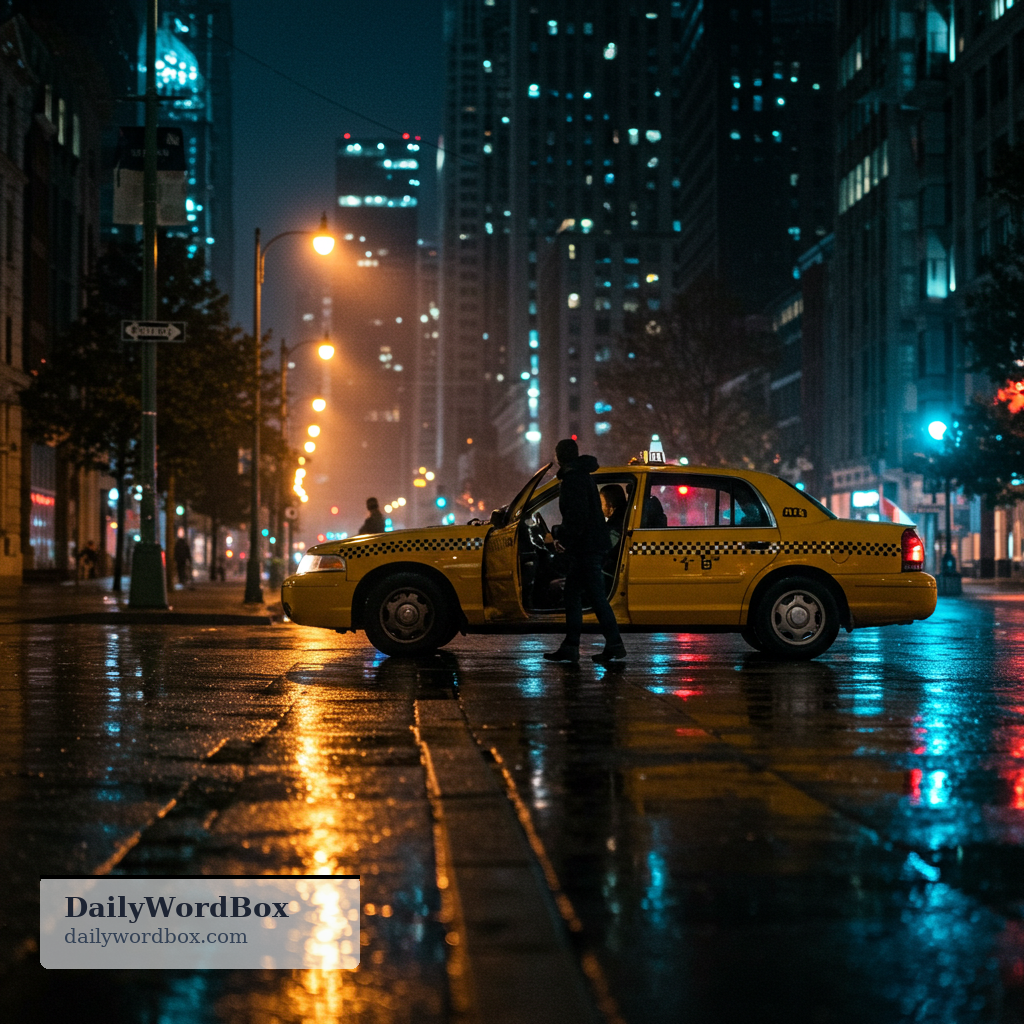 take a taxi: to travel somewhere by using a taxi as your mode of transport