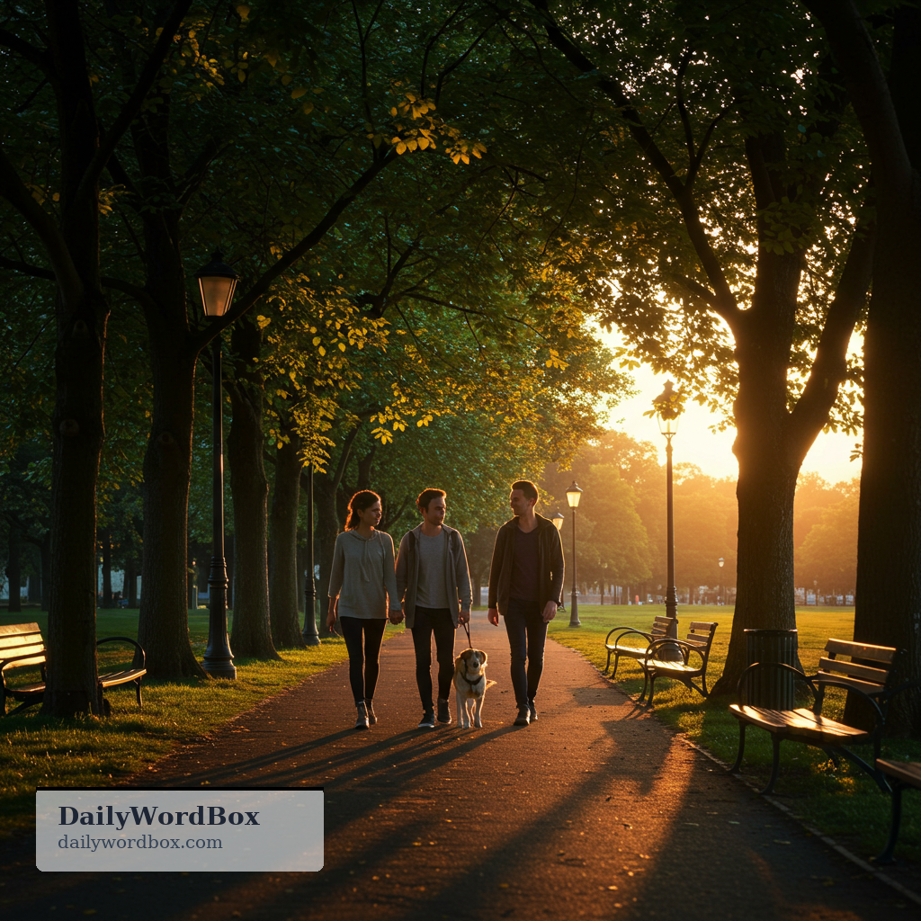 take a walk: to go for a short walk, usually for exercise, fresh air, or relaxation