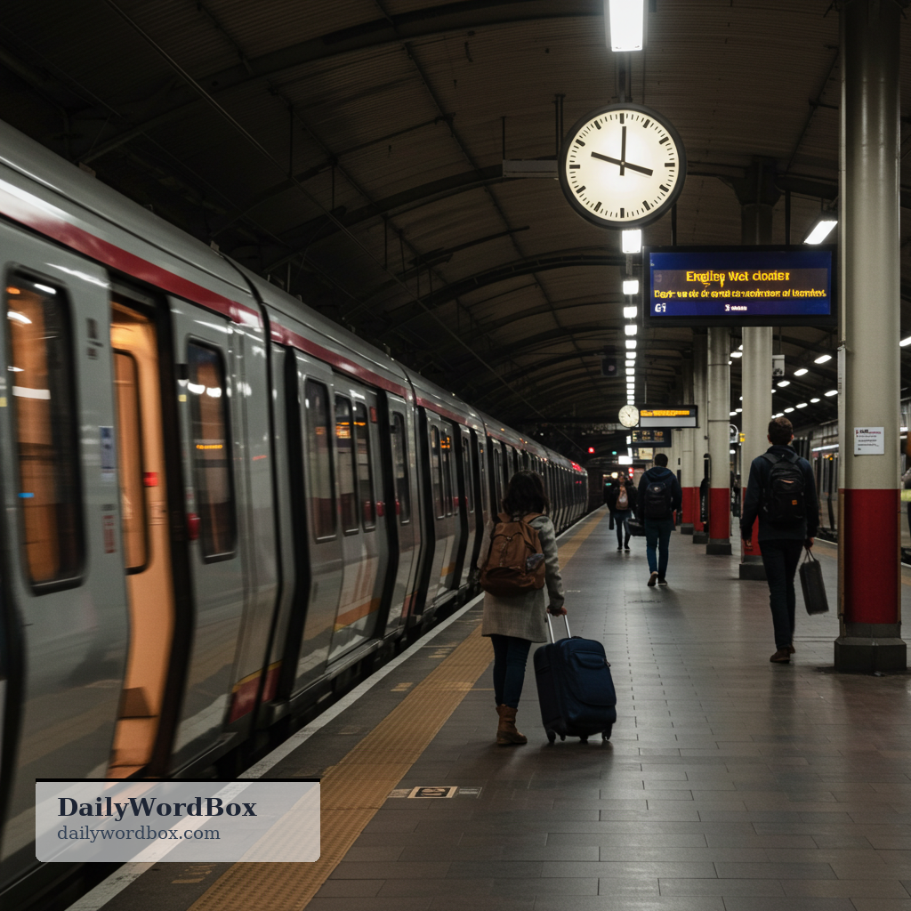 take the train: to travel by train as your mode of transport