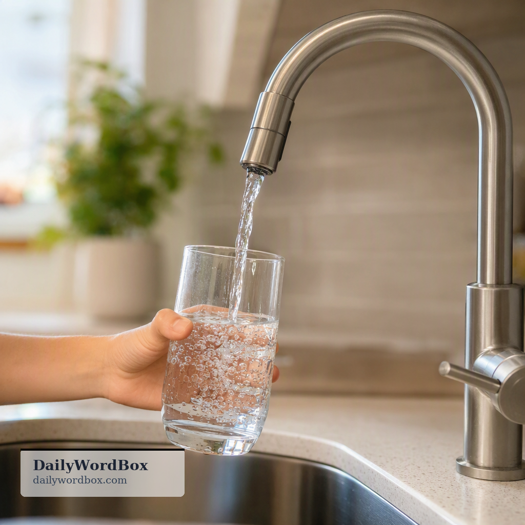 tap water: Water that comes directly from a faucet or tap, typically from a public water supply, and is usually safe for dri…