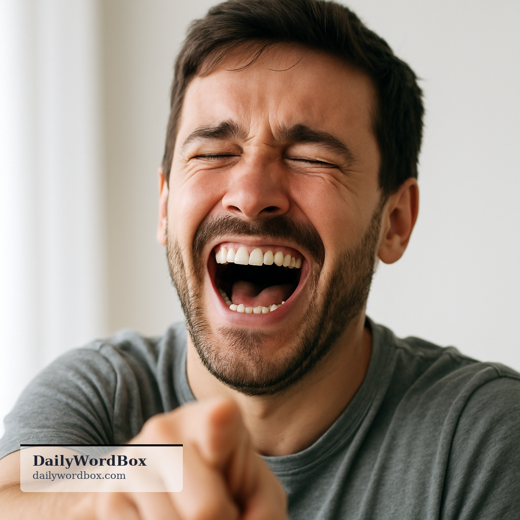That's hilarious.: An exclamation used to express that something is extremely funny, amusing, or absurd.