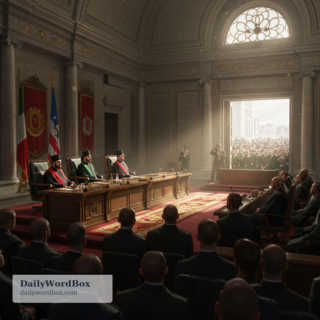theocracy: A government in which religious leaders or religious law control the state.
