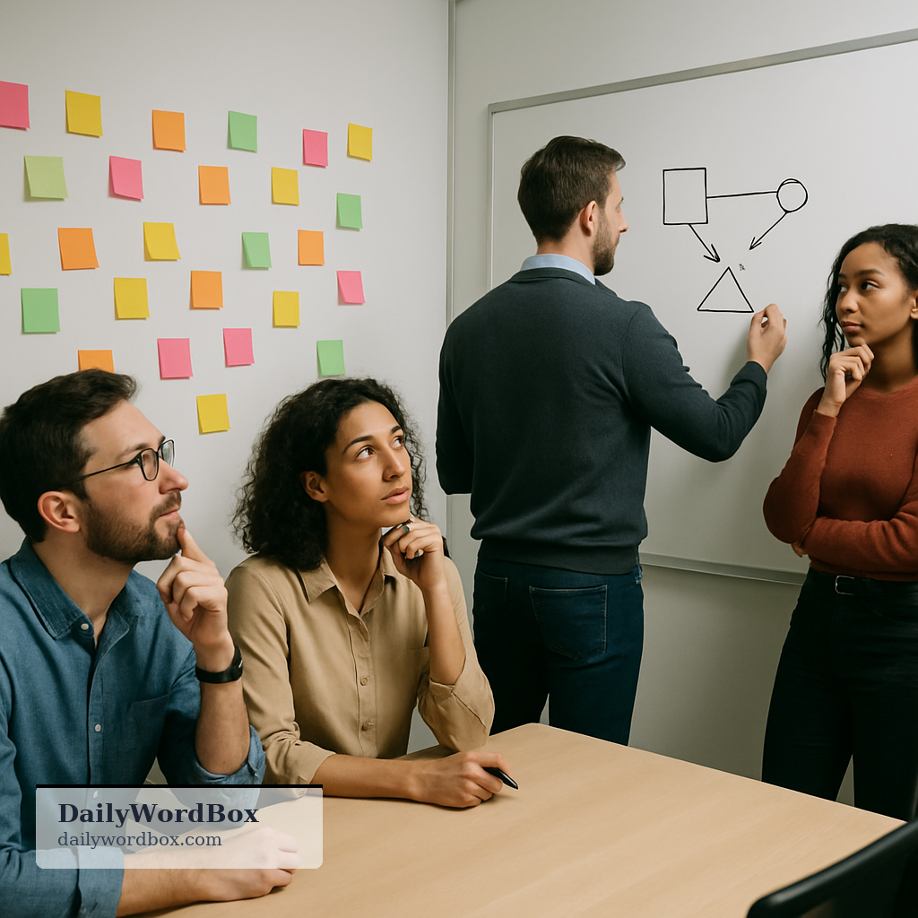 think outside the box: To solve a problem by using creative, nontraditional ideas rather than the standard approach.