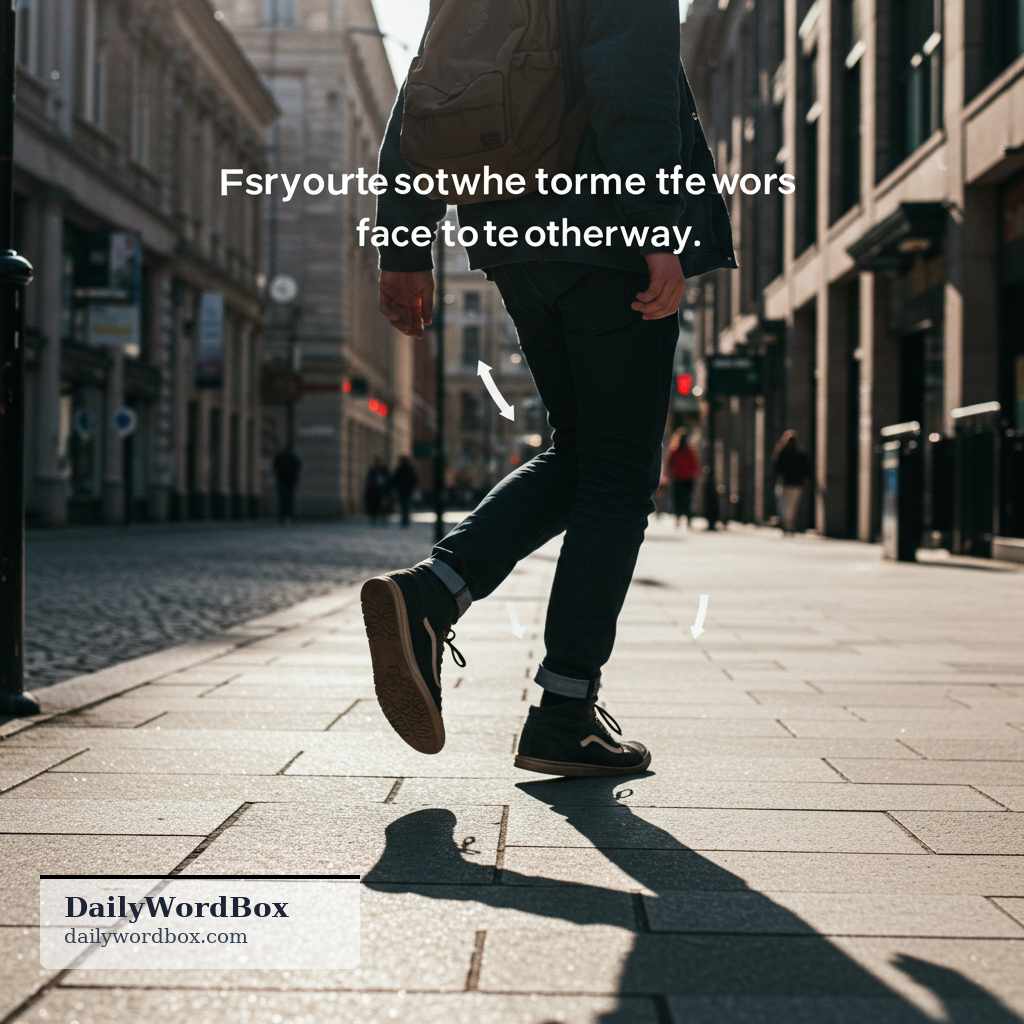turn around: to rotate or change direction so you face or point the other way