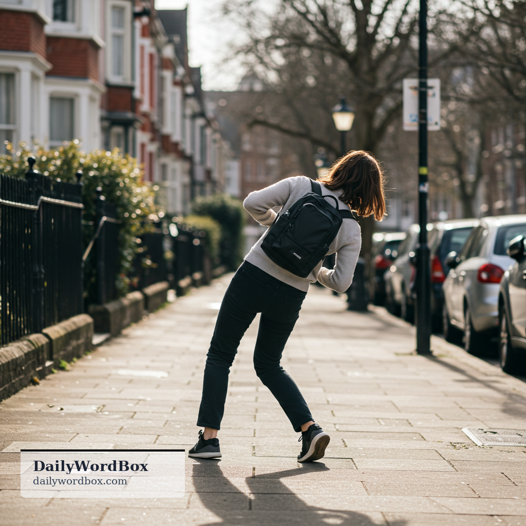 turn round: to rotate your body so you face the opposite direction