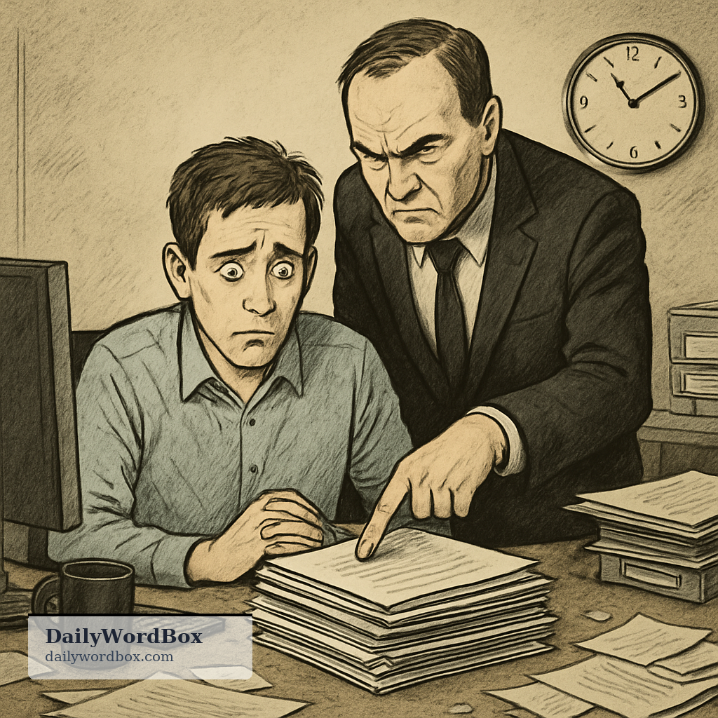 under the cosh: Under strong pressure, strict control, or harsh treatment from someone.