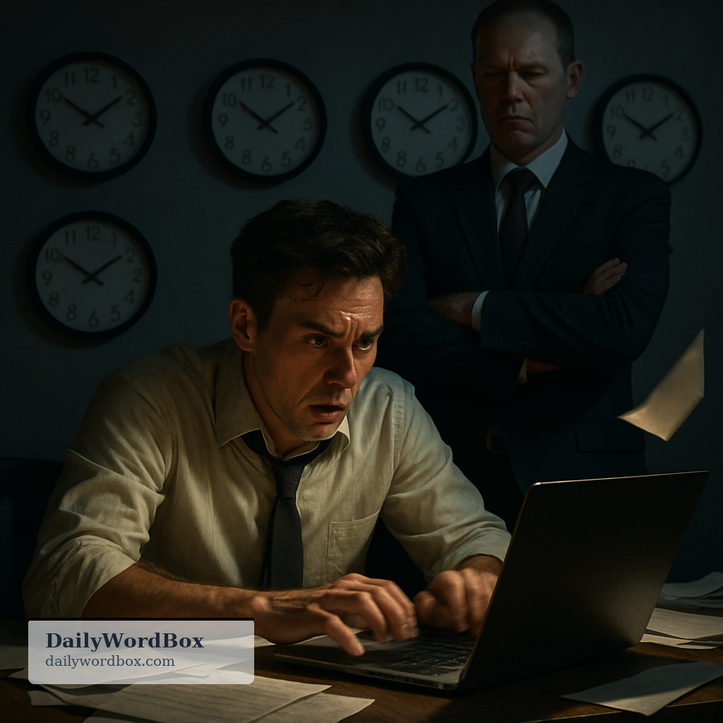 under the gun: Under intense pressure, especially because of a deadline or urgent situation.