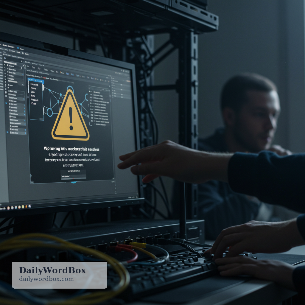 vulnerability: a security weakness in software or a network that could be exploited
