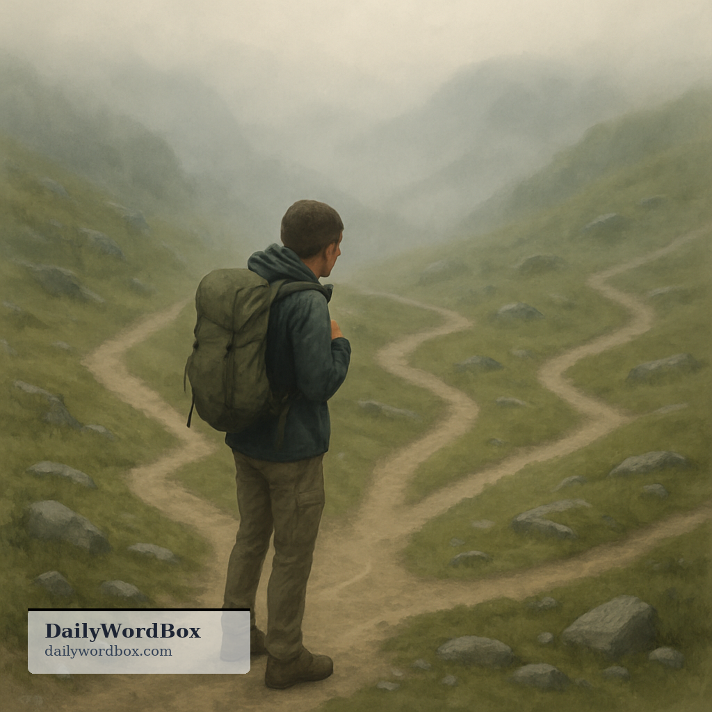 wander: to go away from the correct route or place; to get off course