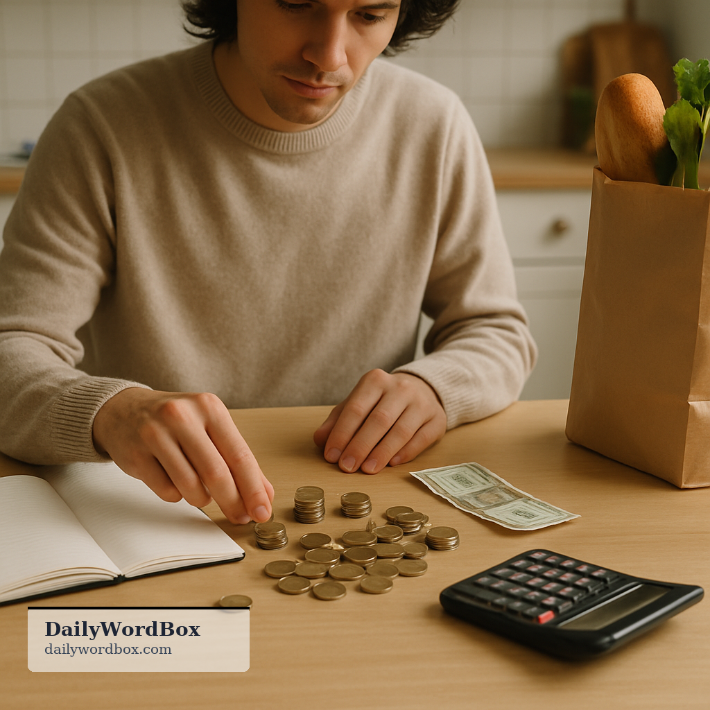 watch the pennies: to be careful with small expenses and try to save money