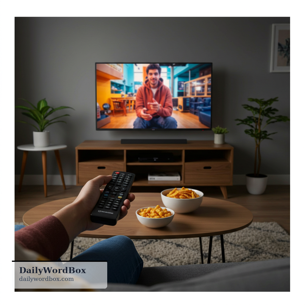 watch TV: to look at and follow television programs for entertainment or information