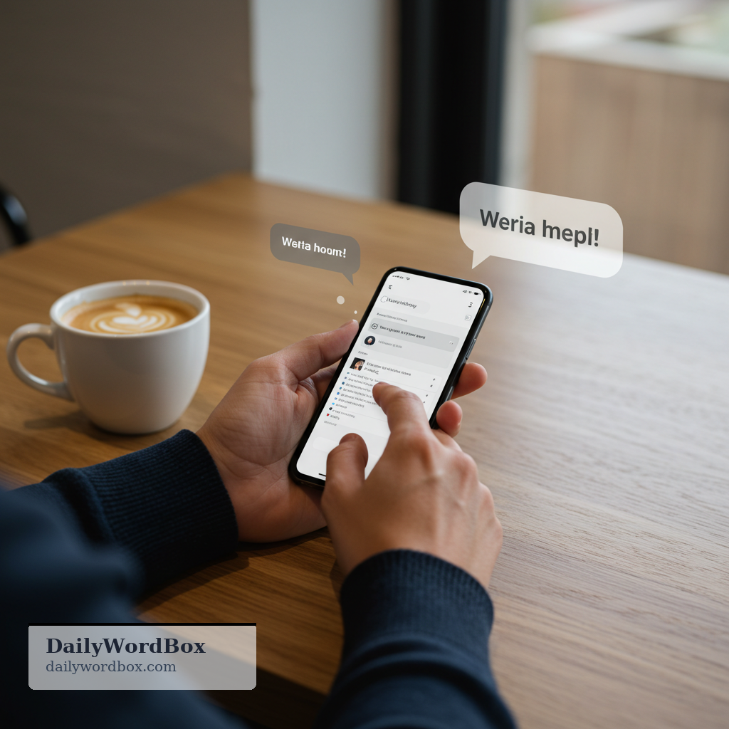 write a message: to create a written note or text to communicate with someone, often by phone or online
