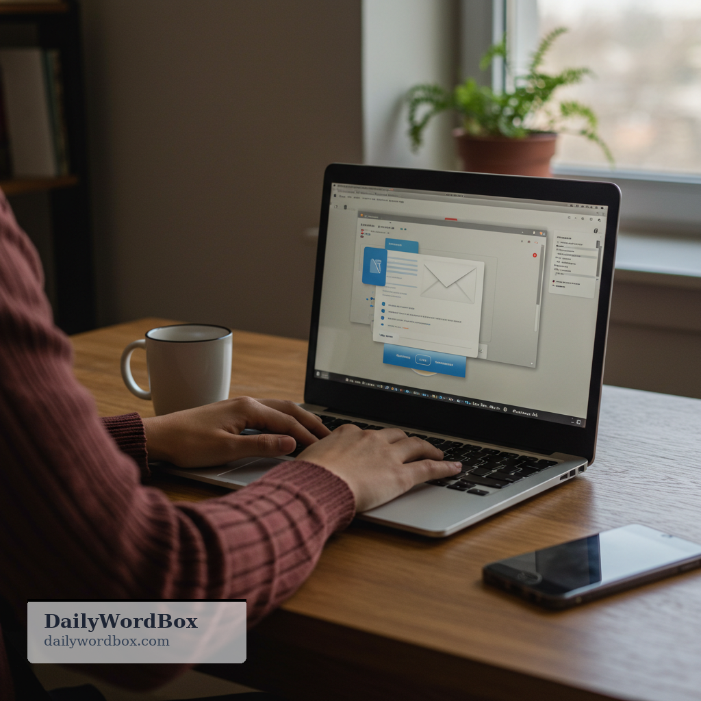 write an email: to create and type a message to send by email