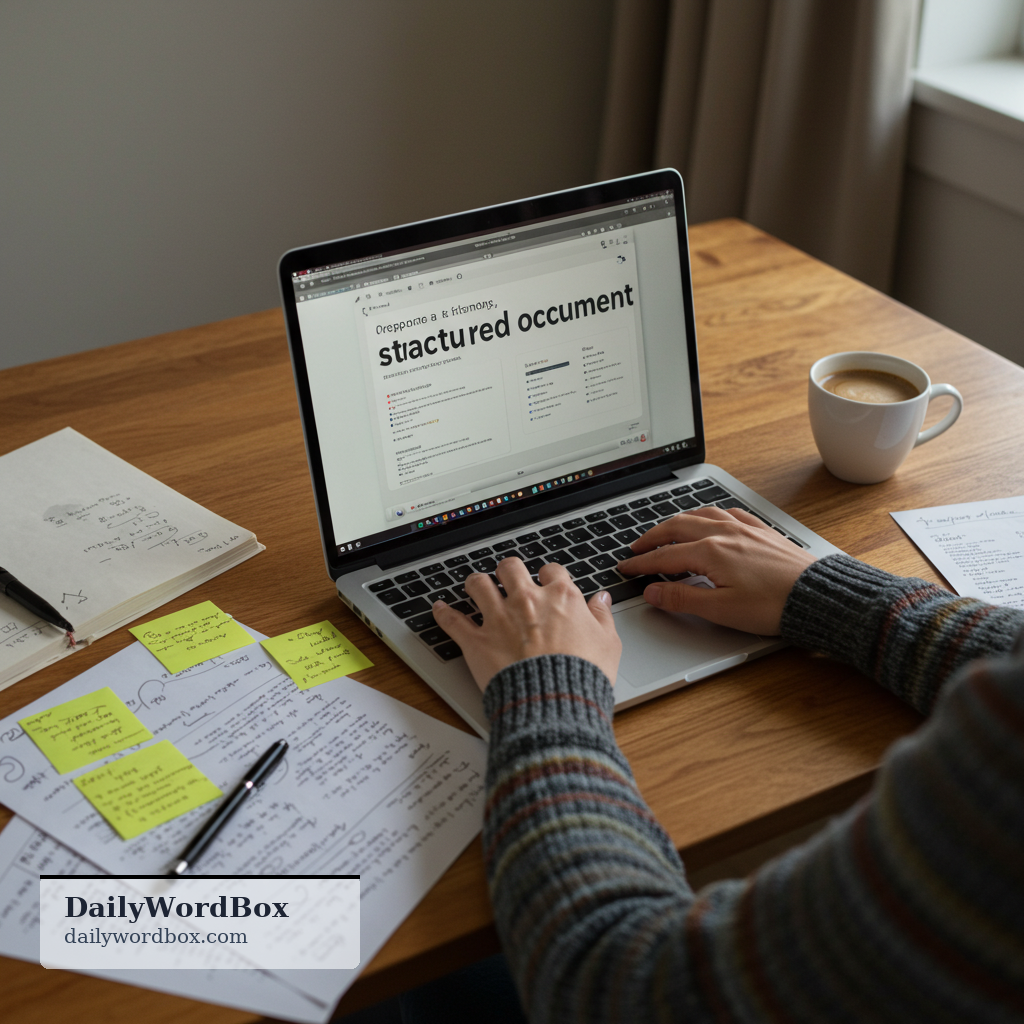 write up: to prepare a full written report, article, or summary from notes or information